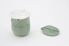 Wattle vessel and brooch by Greetings from…