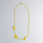 Leaf necklace (yellow) by Jess Dare
